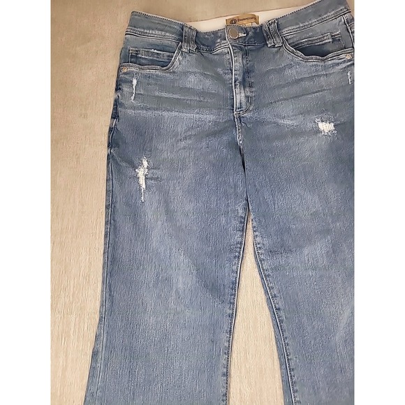 Democracy Jeans Flair Leg Ab Technology Denim Women's Size 12 High Rise Jeans - Picture 3 of 12